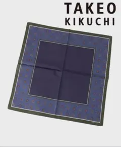 TAKEO KIKUCHI 菊小紋 パネルプリント ハンカチ