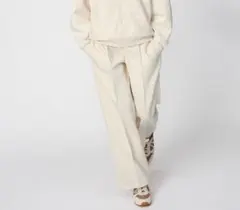 ユニクロ UNIQLO:C スウェットストレートパンツ S 標準丈 ナチュラル