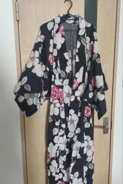 ダークパープルの浴衣
