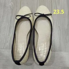 リボン付きローヒールシューズ 23.5cm