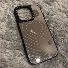 Casetify iPhone14Pro Loved ハートデザイン ミラー