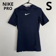 NIKE PRO メンズ 半袖コンプレッションインナー 紺 S 速乾