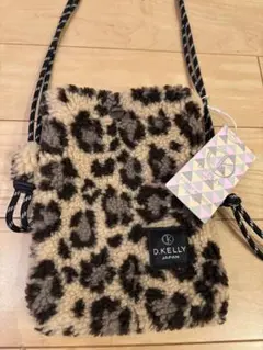 D.KELLY ヒョウ柄ショルダーポシェット