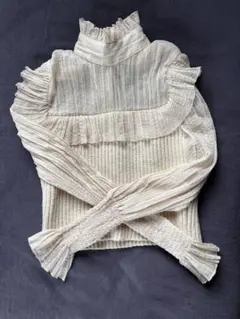 ZARA シースルーニットトップス