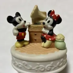 昭和レトロ　Disney ミッキー　オルゴール 陶器製 星に願いを　ディズニー