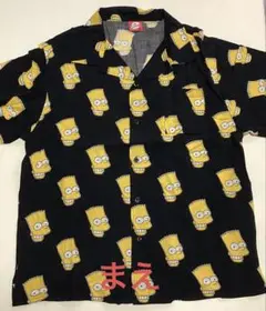 The Simpsons　ザ・シンプソンズ開襟アロハシャツ総柄◎長期保管未着用M
