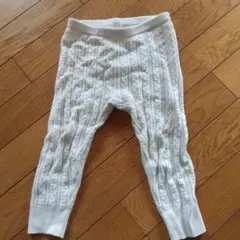 baby GAP ホワイト ケーブル編み レギンス 18-24ヶ月