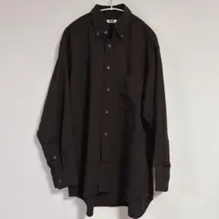 uniqlou ドレープシャツダークブラウン Sサイズ
