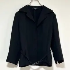 n0789【イネド】ジャケット 日本製 比翼ボタン ストレッチ 綺麗めのサムネイル