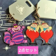 チシャ猫　トゥイードルディー＆ダム キーチェーン ディズニーストア　 東京ディズ