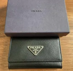 PRADA プラダ 6連レザーキーケース 三角プレート完全未使用希少経年品
