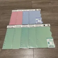新品・未使用】セリア A5サイズ6リングバインダー専用リフィル 12点