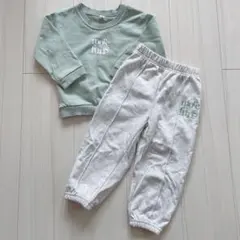 【美品】韓国ミントグリーン トレーナーとパンツセット