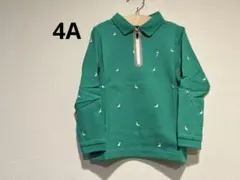 【セール】ことり柄長袖ポロシャツ4A