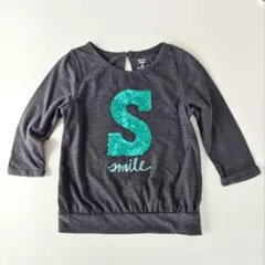 Old Navy 長袖Tシャツ 120相当 グレー スパンコールS