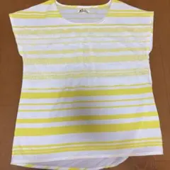 Bou Jeloud ストライプ 半袖 Tシャツ ホワイト・イエロー