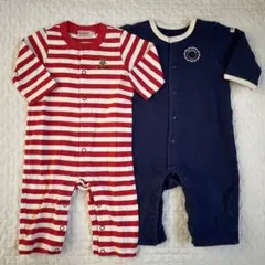 ミキハウス カバーオール2点セット まとめ売り 男の子 女の子