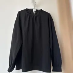neilikka ブラックブラウス　L