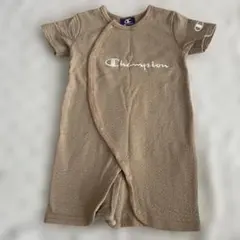 Champion ベージュロンパース 60-70