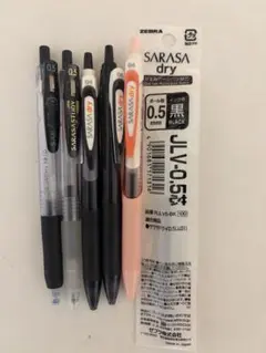 SARASA ボールペン 5本セット