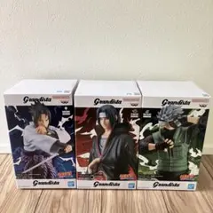 NARUTO グランディスタ　サスケ　イタチ　カカシ　フィギュア　3点
