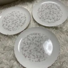 ノリタケ　キューティーローズ　ケーキ皿　３枚