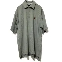 ナイキ ポロシャツ ボーダー柄 ナイキテニス L 銀タグ 90s