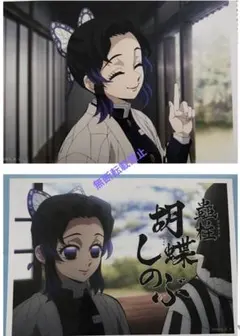 鬼滅の刃 ワールドツアーコラボカフェ 後期第一弾ビッグブロマイド胡蝶しのぶ2枚