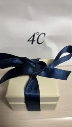 4°C 涙型ペンダントネックレス