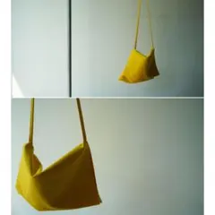 kaili utou イエロー ショルダーバッグ 巾着