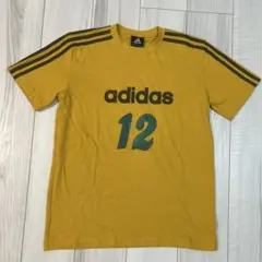 90s adidas デサント製 サッカーゲームシャツ トレフォイルロゴ 160