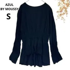 AZUL BY MOUSSY アズールバイマウジー　長袖シャツ　ウエストゴム　S
