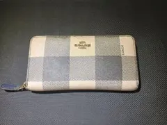 値下げました！『値下げ相談交渉有』 COACHアコーディオン ジップ ウォレットのサムネイル