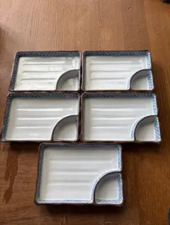 陶器製角皿 5枚セット