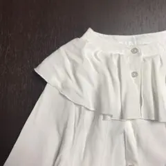 GU ケープカラー　長袖　ブラウス　大きいフリル襟ビッグカラークラシカルガーリー