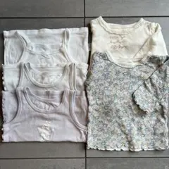 肌着　キャミソール　タンクトップ　7部袖　5点