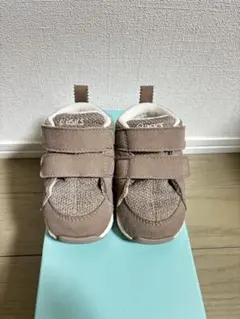 asics ベビーシューズ　ブラウン　13.5cm