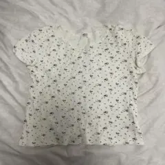 PHILLY 小花柄ワッフル半袖Tシャツ