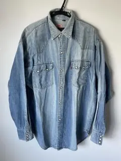 90s levi’s リーバイス ウエスタン長袖デニムシャツ L