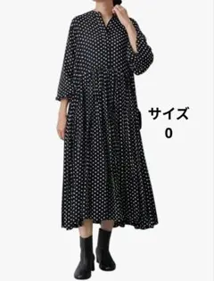 ビアズリー BEARDSLEY ドット ギャザー チュニック ワンピース - メルカリ
