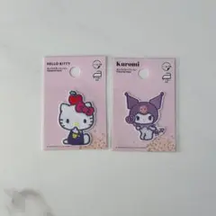 サンリオ　キティ　クロミ　刺繍ワッペン　セット売り