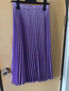Hariss Paris プリーツスカート 36 パープルのサムネイル