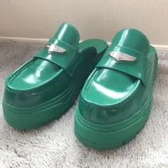 美品✨NIKE ナイキ AirJordan 厚底 ローファー ミュール ボルドー