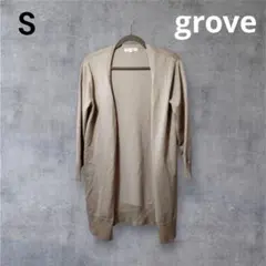 grove グローブ カーディガン ニット 長袖 シンプル カジュアル 春 秋