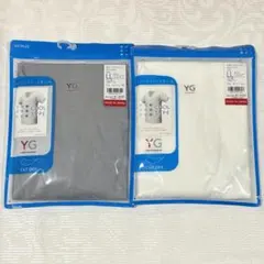 グンゼ YG VネックTシャツ クール ホワイト グレー セット カットオフ