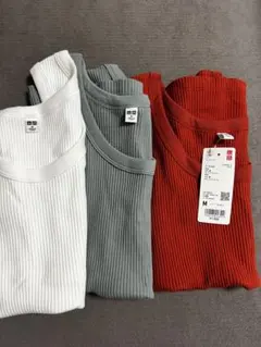 リブ　タンクトップ3枚セット Mサイズ