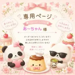 あ～ちゃん様専用ページです