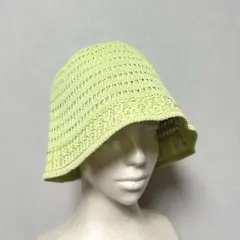 レトロ 古着屋 ニットバケットハット グリーン