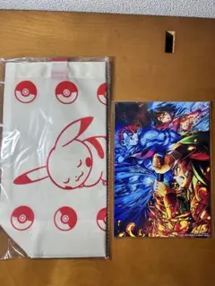 ポケモン ピカチュウ＆鬼滅の刃クリアファイルクリスマスボーナス！！非売品！