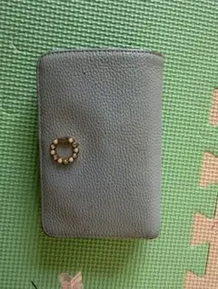 LANVIN 三つ折り財布 ライトブルー